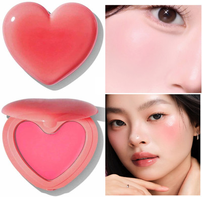 manasona Heart Lip & Cheek Cream Blush | Ultra-Pigmented Formula(Pink)