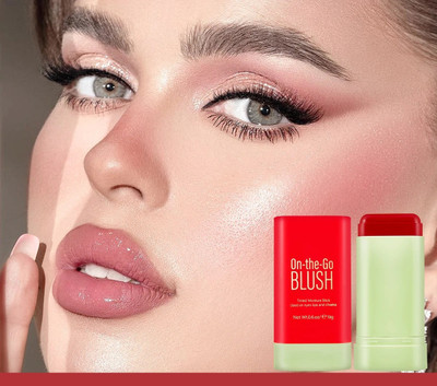 YAWI Multi-Stick MATTE STICK BLUSHER RED LONG LASTING WATER PROOF BLUSHER STICK RED(RED)