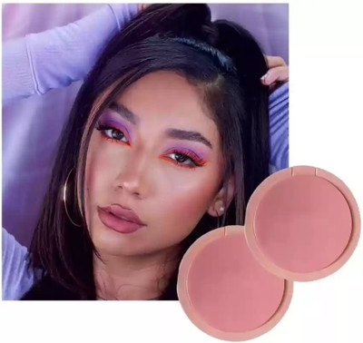 HUZURLU Highly Pigmented & Easy to Blend Lightweight Face & Cheek Blush(CAREMAL)