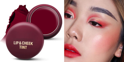 GABBU Lip and Cheek Tint Enriched With Vitamin E Matte Multipurpose Lightweight/-(red)