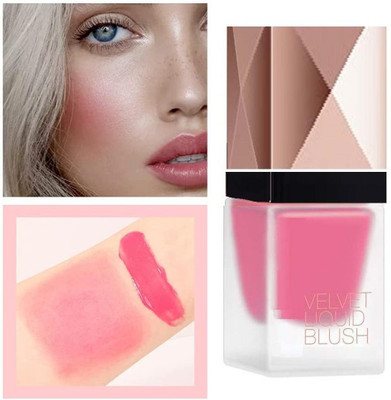 Yuency SHINE MATTE FINISH WATER PROOF & LONG LASTING PINK LIQUID BLUSHER(pink)