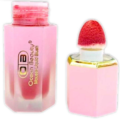 OCEAN BEAUTY Waterproof Liquid Multi Purpose Eyes Cheek Blusher Stick Tint For Makeup(Long Lasting 3in1 Brown Pink Red Multicolor Blush)
