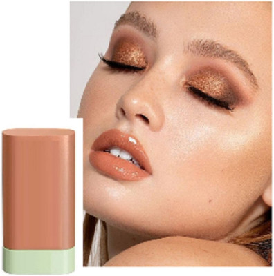 Emijun Multi-Use Cream Blush Stick, Blush Cheek Stick(BROWN)