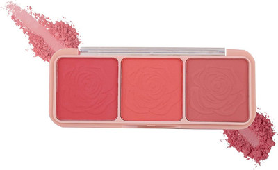 Yuency Rose cheek Blusher multi 3 Fashion Shade(MULTICOLOR)