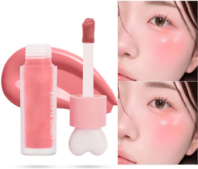 GULGLOW99 Liquid Blusher & Lip Gloss | Highly Pigmented | Long-lasting(PEACH)