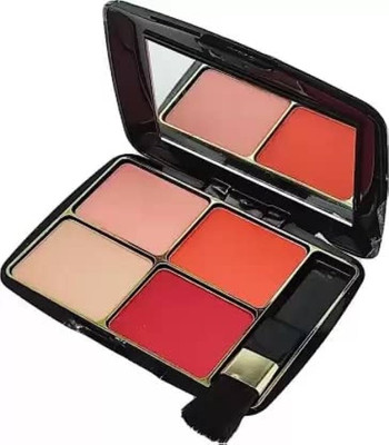 Amaryllis HD Professional Cheeks Blusher 4 IN 1 Palette(Multicolor)