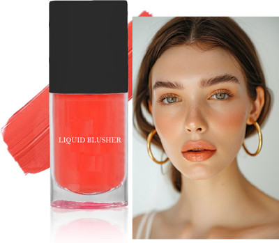 ADJD Liquid Blush Matte Finish Highly Pigmented Weightless Blush Orange(Orange)
