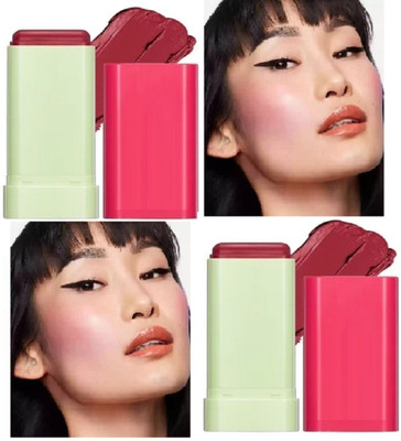 Latixmat Blusher Multi-Use Makeup Blush Stick long lasting blusher(red)