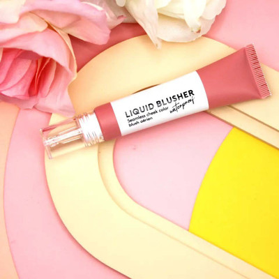 REIMICHI Matte Finish and Smudge Proof Creamy Peach Tinted Blusher Tube(PEACH)