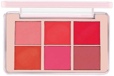 THTC Makeup Blush Red disk 6 Colors Cheek Touch Blusher Palette High Quality Shade B(Multicolor)