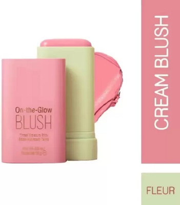tanvi27 Lightweight Multi-Stick for Face Eyes & Lip Longlasting 3in1 Multi-Use Blusher(pink)