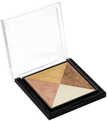 rezmay Beauty Professional Shimmer Baked Blusher and Hightlighter Palette - 06(Swiss Makeup - 06)