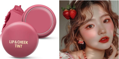 CATERINACHIARA new Lip and Cheek Tint Matte|Multipurpose|Lightweight(strawberry)