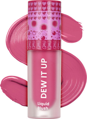 SWISS BEAUTY Dew It Up Liquid Blush | Dewy Finish| High Colour Payoff | With Vitamin E & C(4. Blush Pink)