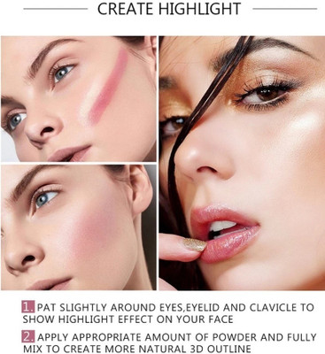 GFSU - GO FOR SOMETHING UNIQUE Pressed Powder Matte Finish Long Lasting Palette(MULTICOLOR)