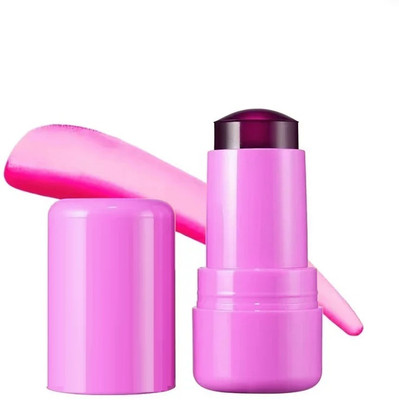 tanvi27 New Natural Long-Lasting Multi Use Makeup Blush Stick For Lip And Cheek(purple)