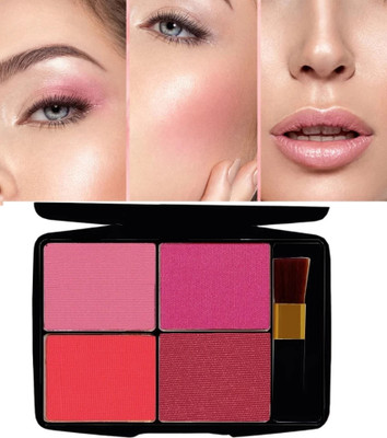 winry 4 IN 1 BLUSHER PALETTE MULTI COLOR PACK OF 1(MULTICOLOUR)