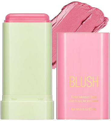 nn Multi-Use Makeup Blusher Stick, On the Go Glow BlushTinted Moisture Stick(pink)