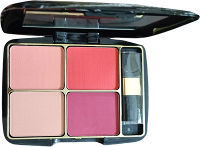 J & H 4in1 Blusher Kit Highlighter Contour & Bronzer Palette Highlighter - 04(Multi Colour - 04)