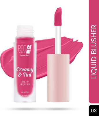 RED4 Creamy and Tint Liquid Blusher & Lip Gloss(03)