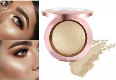 ADJD Smooth Gold Shiny Baked Blusher you Lovely Cheeks(Gold)