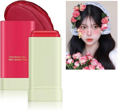 HUZURLU Multi-Use Makeup Stick for Cheeks and Lips For Girls(Red)