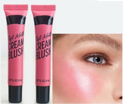 tanvi27 Natural-Looking Face Cheek Tint Blush Makeup(pink)