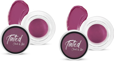 ADJD Combo 3 IN 1 Lip & Cheek Tint Suitable for all types of Lips(Pink from inside)