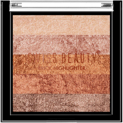 SWISS BEAUTY Baked Blusher & Highlighter Brick(Multicolor)