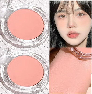 Latixmat Pack Of 2 Pocket matte blusher Matte Cheek Blush Seamless Texture(Ligh Pink)