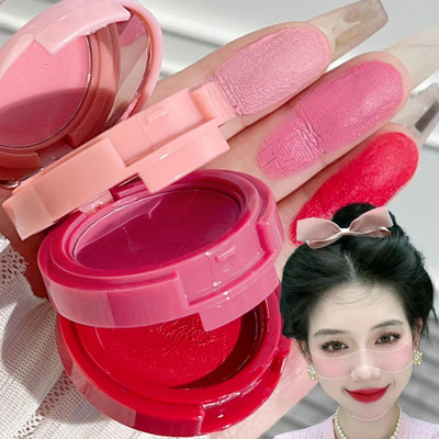 tanvi27 3 In 1 Matte Lip Mud Blusher Cheek Contour Tint Eyeshadow Makeup Palette(Multi Color)