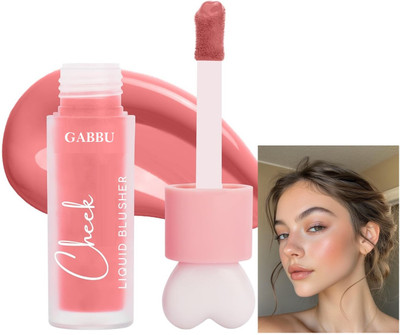 GABBU Formula for Lips and Cheeks | Smooth, Easy Application Liquid Blusher(PEACH)
