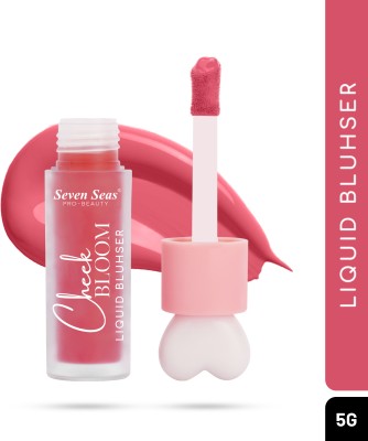 Seven Seas Long Lasting Pigmented Cheek Bloom Liquid Blusher & Lip Gloss(Rosy Cheeks)