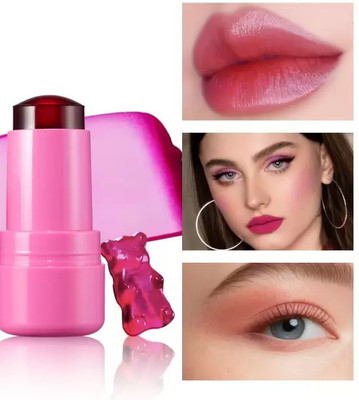 Sheny Best Waterproof Lip Tint Jelly Blush Stick Multi-Use Cheek and Lip(pink)