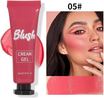 GABBU NEW MATTE & CREAMY FINISH BLUSHER TUBE long-lasting makeup look(drack pink)