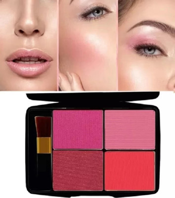 SHENYCOLORS 4 IN 1 BLUSHER PALETTE FOR FACE MAKEUP(MULTICOLOR)