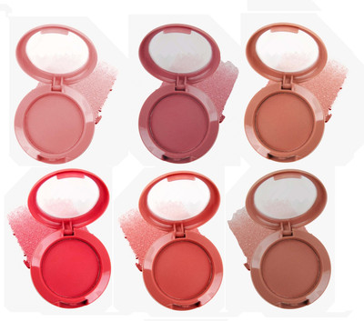 MYEONG Multi Shade Color And Silky Feel Natural Finish Highly Pigmented And Blusher(Multi Shade)