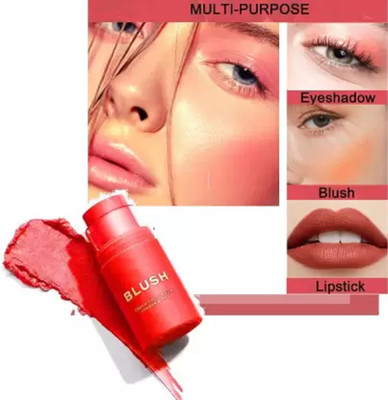 Emijun Multi-Use Lip and Cheek Tint Cream Blusher(red)