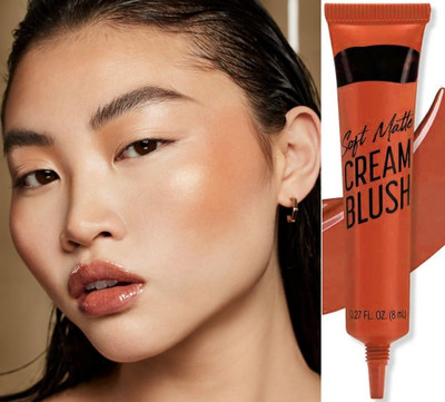 THTC Soft Touch Long Lasting Natural Matte Finish blusher(Brown)