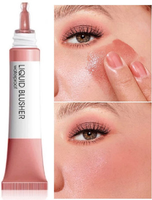 Neycare liquid blusher 3 in 1 easy to use perfect looking high matte pack of 1(pink)