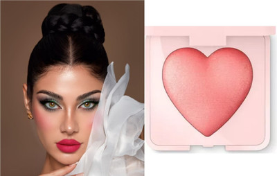 REIMICHI Baked Blusher and Highlighter and Long lasting face Highlighter(PINK)
