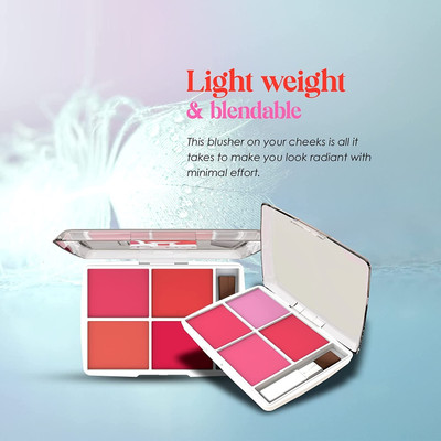 JANOST Ultra Blush Matte and Shimmer Blusher Palette(MULTICOLOR)
