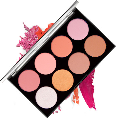 VARS LONDON 8 color matte and shimmer blusher palette I face blusher(SHADE 2)