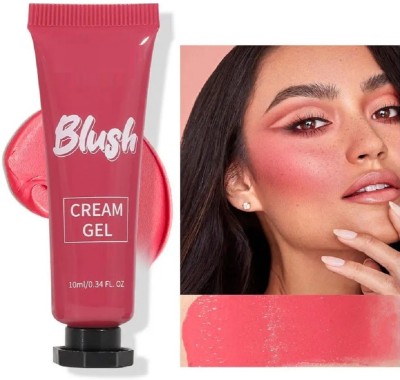 HUZURLU Liquid Blusher, Waterproof Soft Matte Long-Lasting, Weightless Blush(peachy pink)