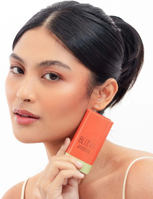 WOONGMI Multi-use Makeup Soft Creamy Blush Stick Blush Stick for Cheeks and Lips(Orange)