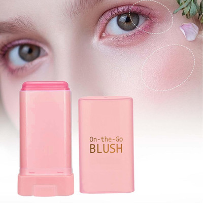 EVERERIN Lightweight Multi-Stick for Face Eyes & Lip Longlasting 3in1 Multi-Use Blusher(Baby Pink)