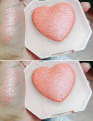 Latixmat Combo Baked shine 2 in 1 highlighter and face blusher Orange(orange)