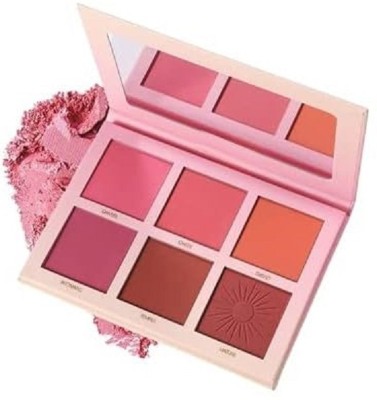 ILLUSKIN Beauty Touch Blush Palette With Highly Blendable Shades | Pigmented Blusher(The Swiss Matte Pigmented Pressed Powder Blush Edition)