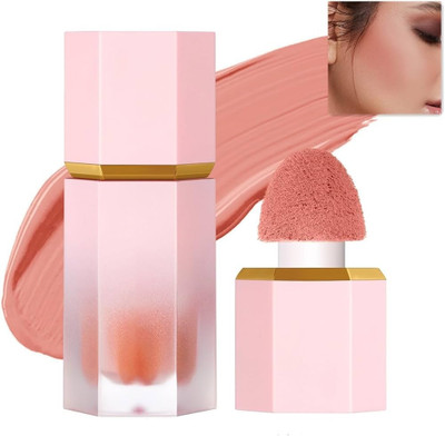 MYEONG Matte Silky Texture Peach Color Liquid Blush Mousse(Peach)