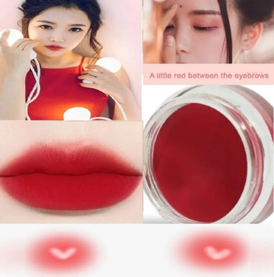 YAWI Korean Lip Tint Lip And Cheek Pudding Red Lip And Cheek Tint(Rose Red)